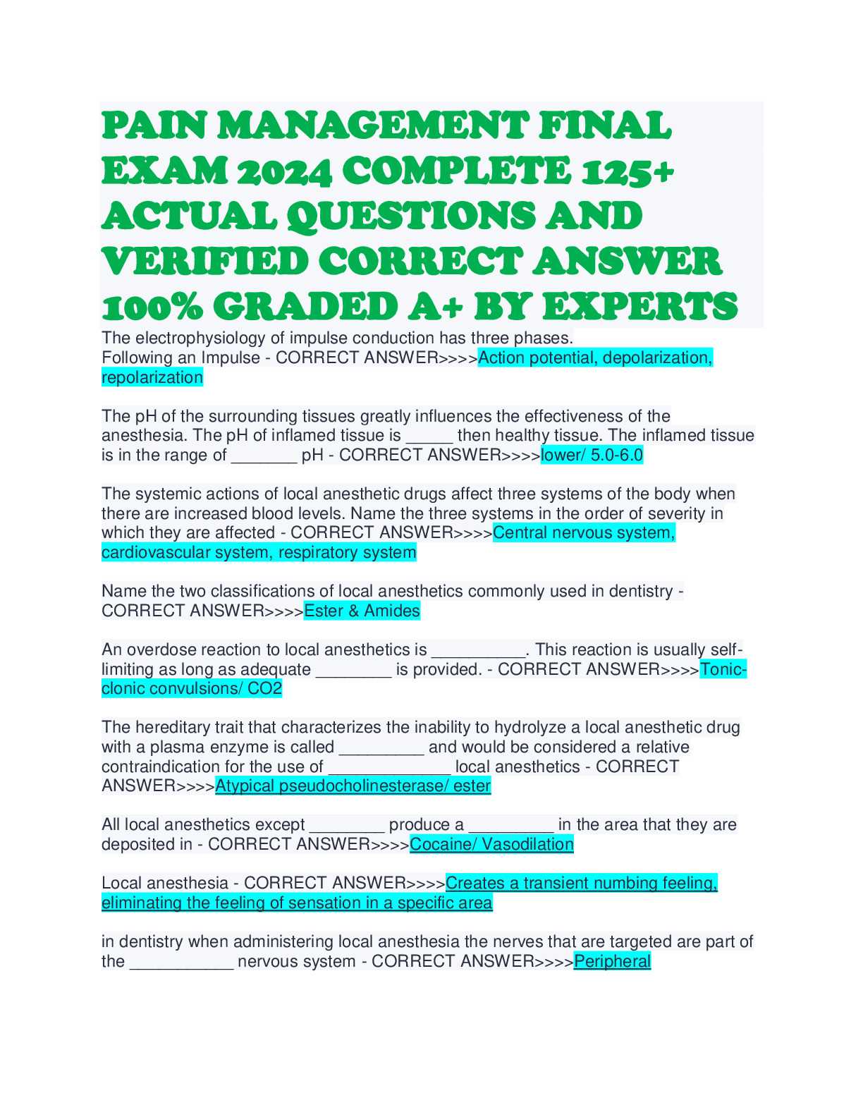 management final exam questions and answers