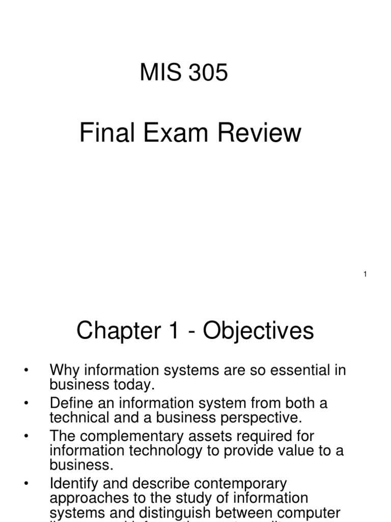 management information systems exam questions and answers