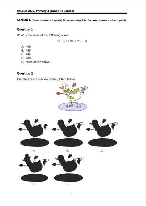 math kangaroo 2012 answers