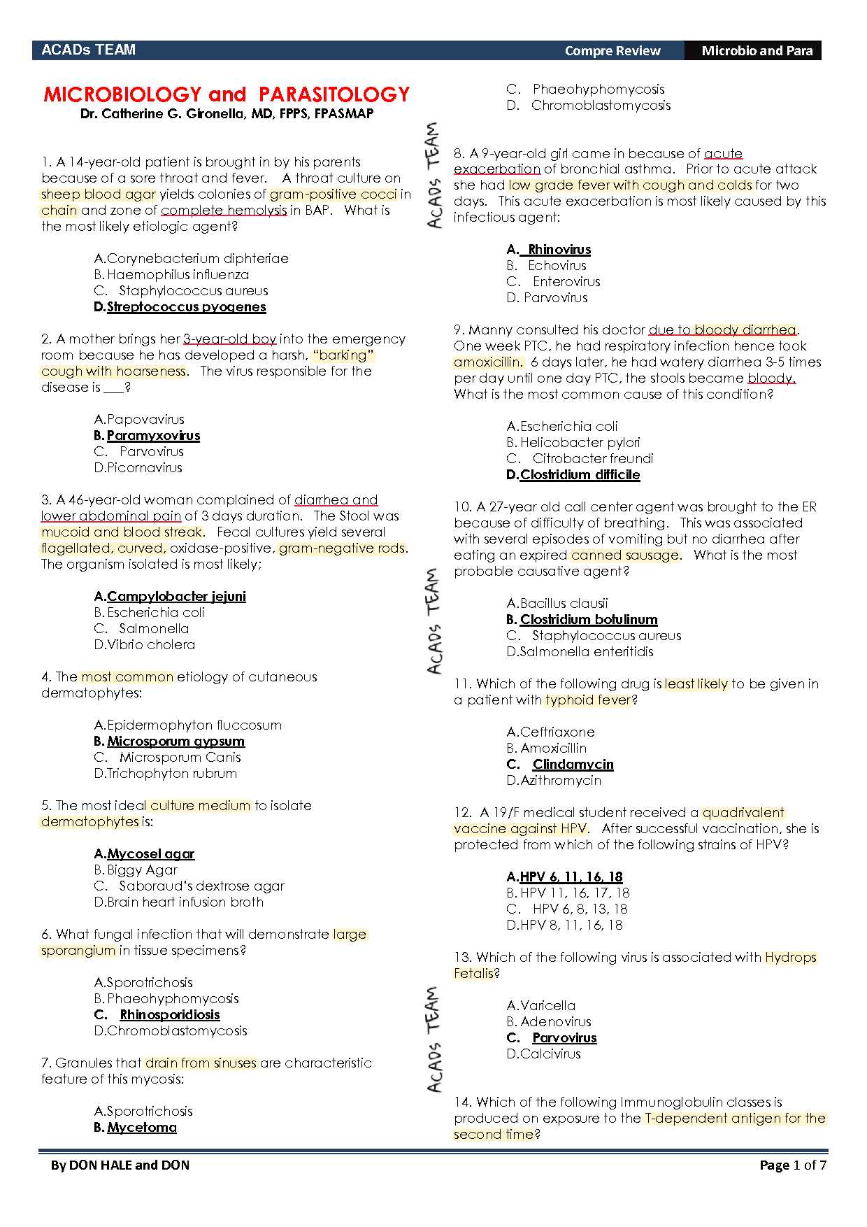 microbiology exam 3