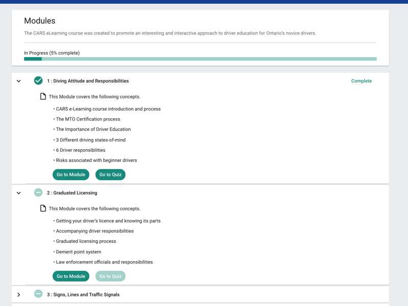 module 1 drivers ed answers