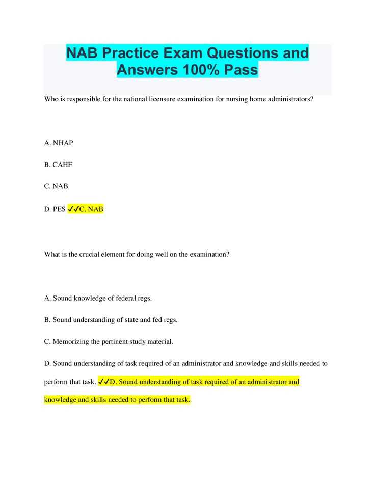 nv pilb exam answers