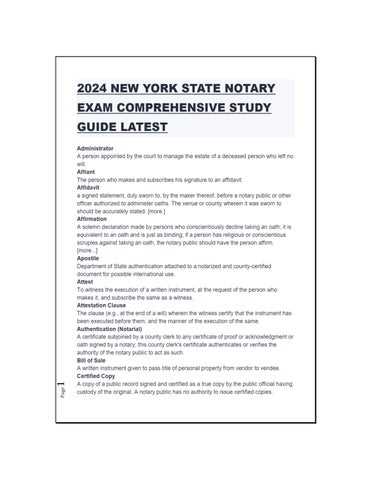 nys notary exam study guide 2025