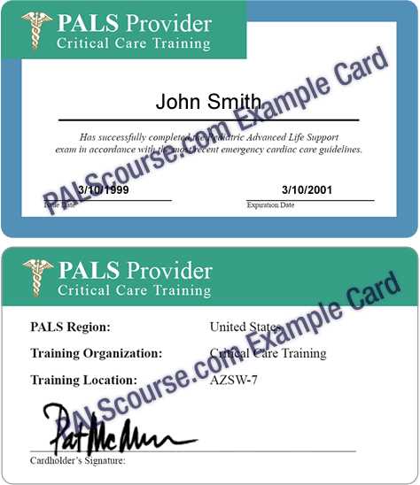 pals certification test answers