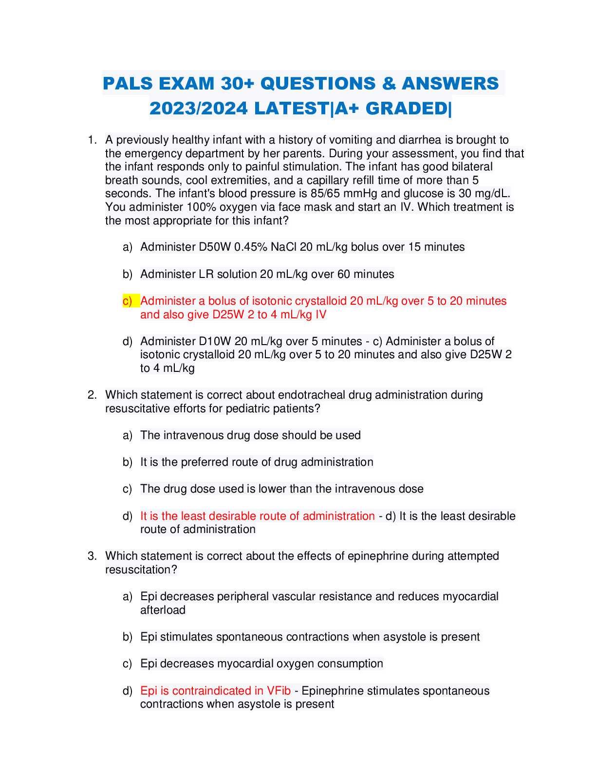 pals post test answers 2025