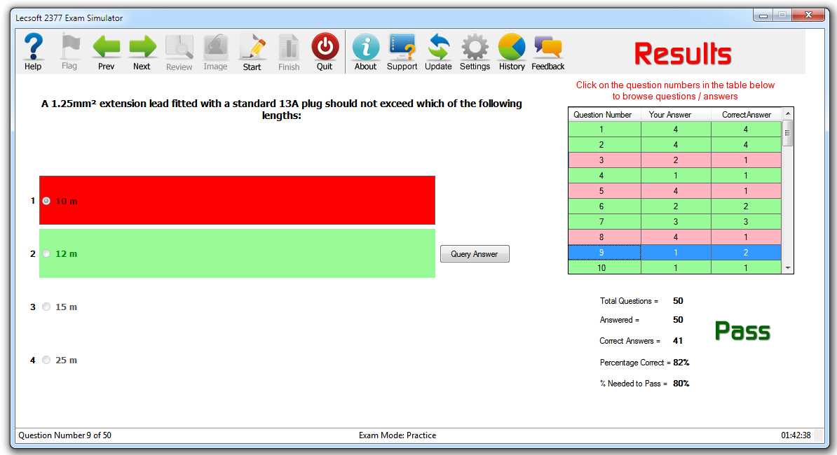 pat testing exam answers