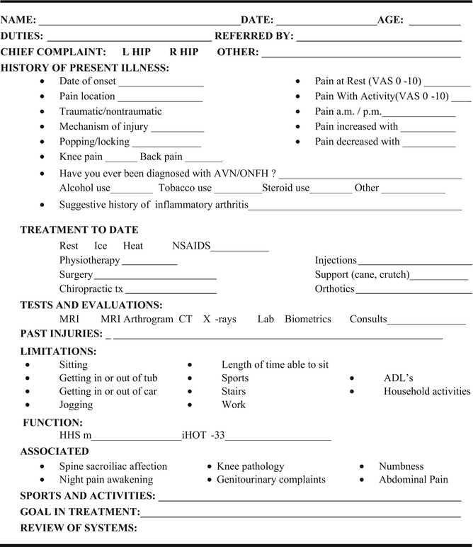 pelvic exam template