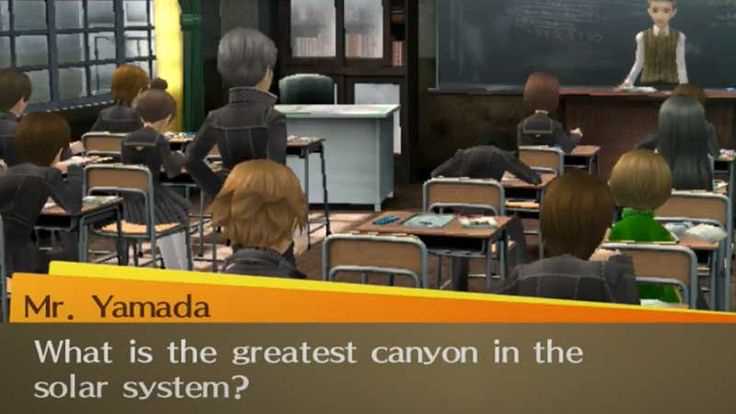 persona 4 golden classroom answers