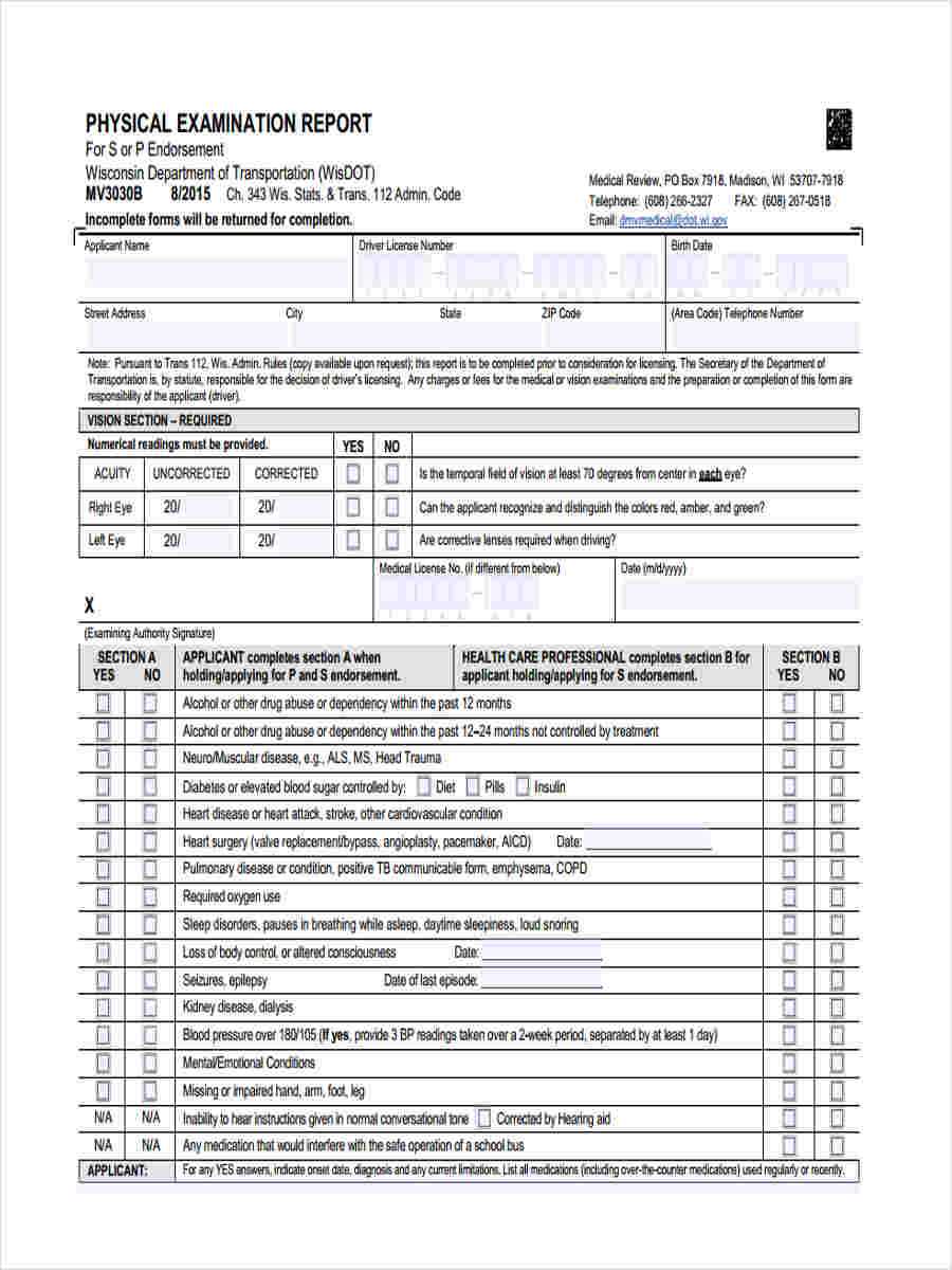 physical exam writeup