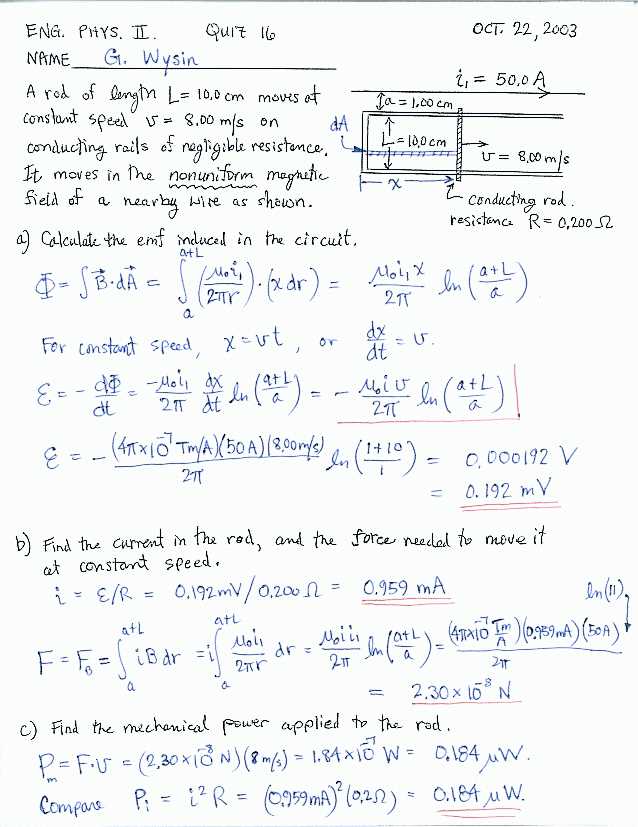 physics 2 midterm exam with answers