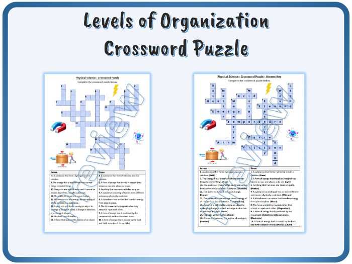 physics crossword puzzles with answers