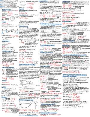 physics final exam cheat sheet