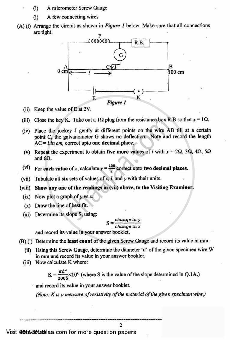 physics practical exam questions and answers