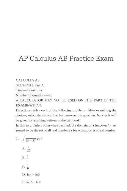 practice exam ab 1