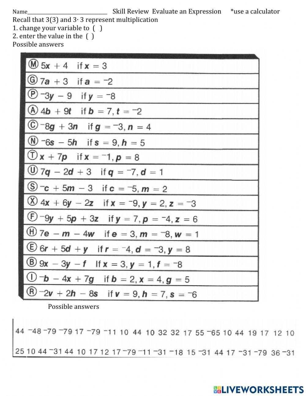 pre algebra with pizzazz answer key page 79