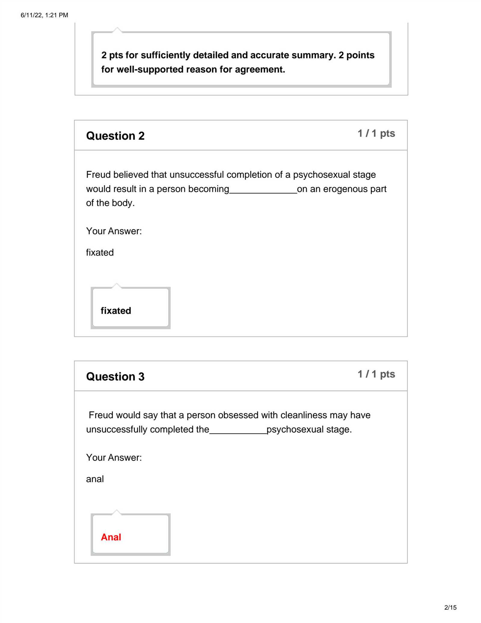 psychology 150 final exam answers