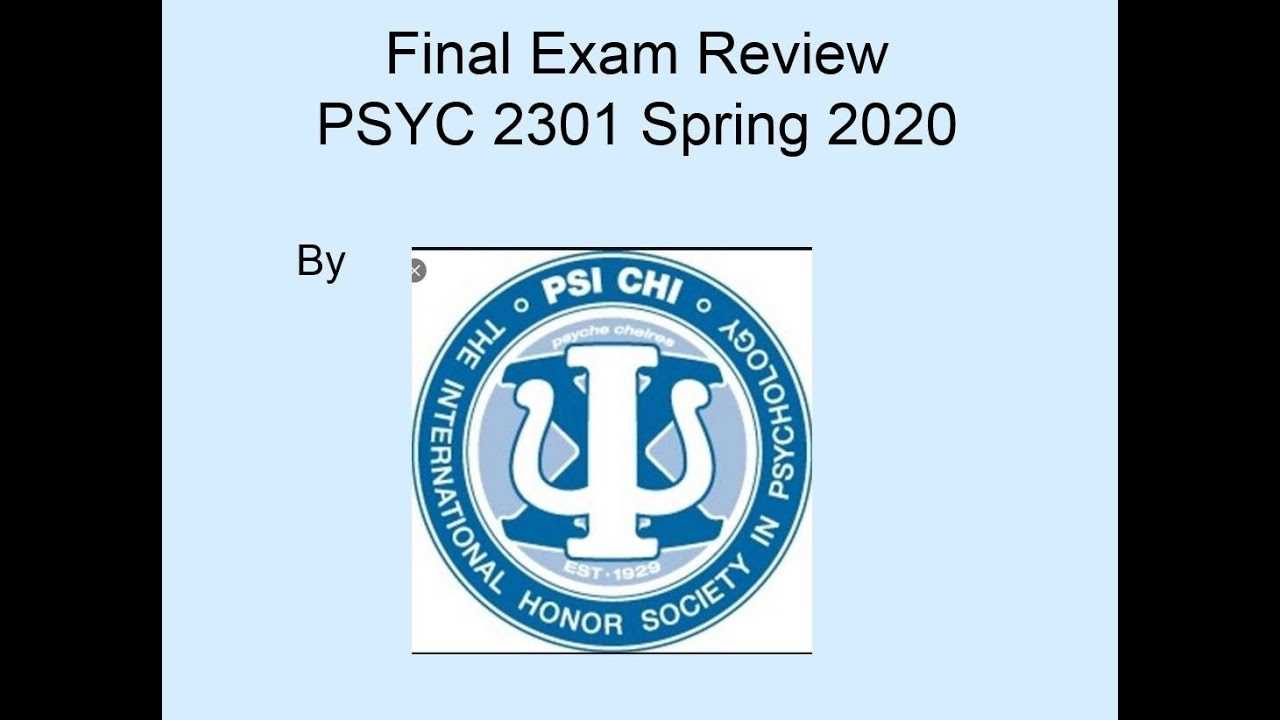 psychology 2301 exam 3