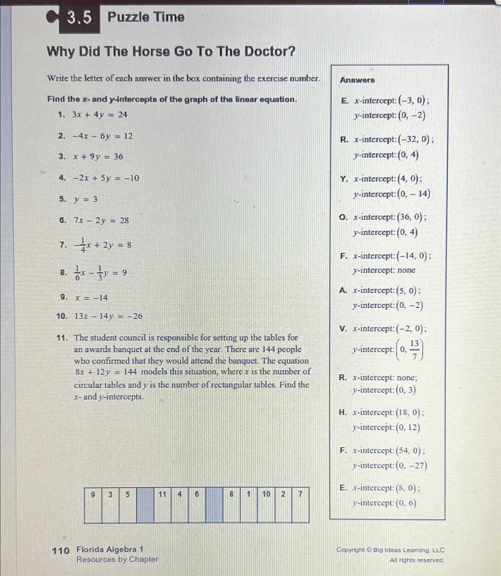 puzzle time answers