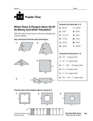 puzzle time answers