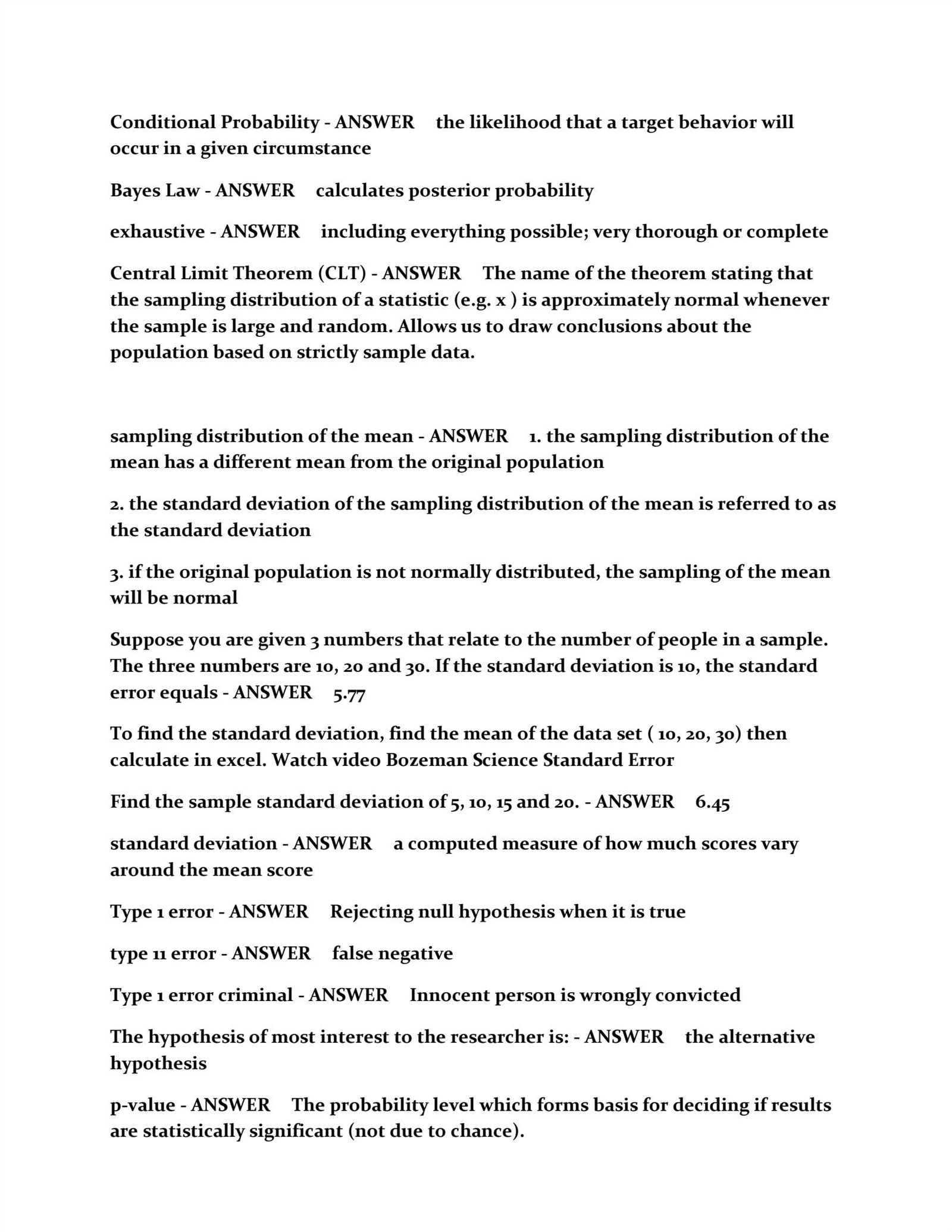 quantitative methods exam questions and answers