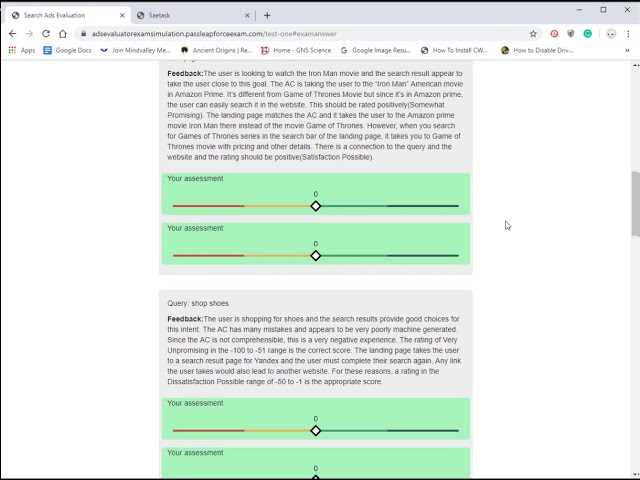 raterlabs exam answers