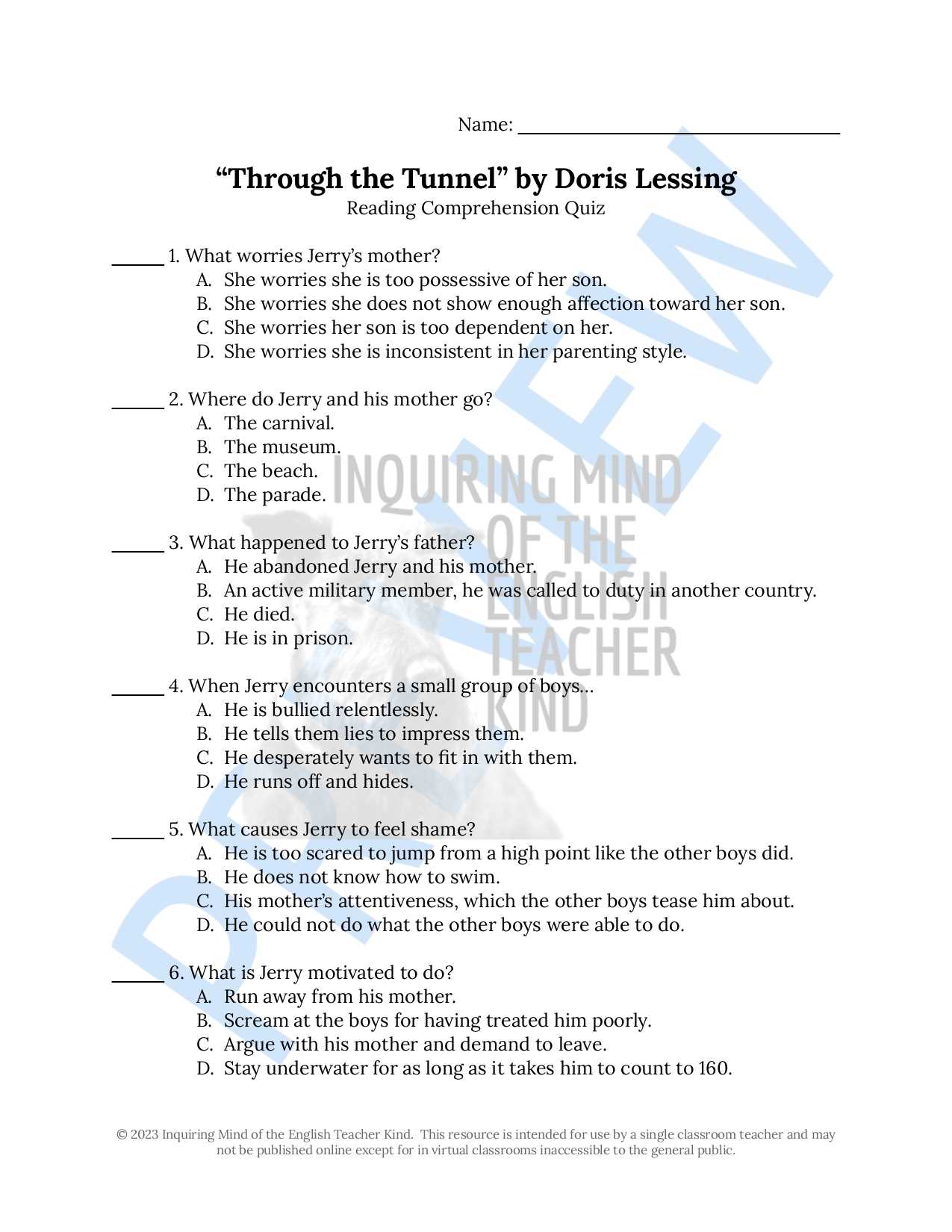 reading counts test answers online