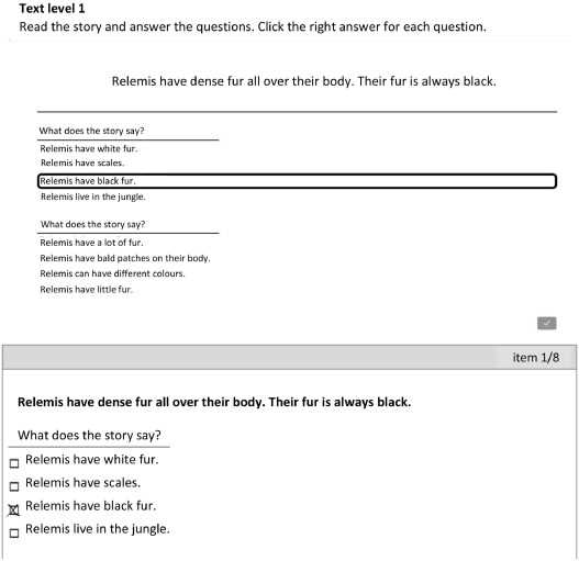 reading counts test answers online