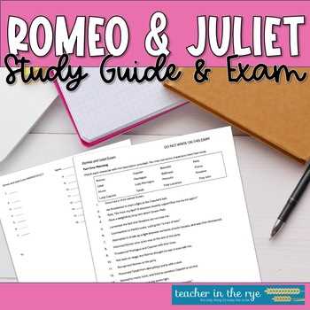 romeo and juliet final exam study guide answers