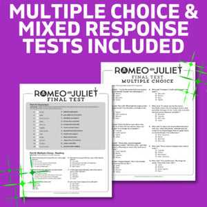 romeo and juliet unit exam answers