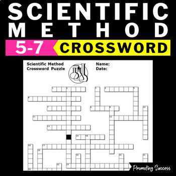 science spot scientific method crossword answers