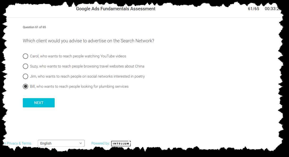 search adwords exam answers