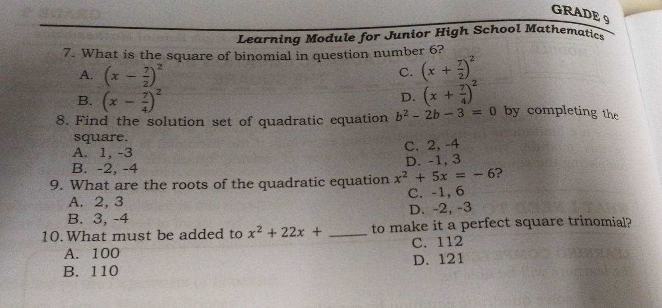 secondary math 1 module 1 answer key