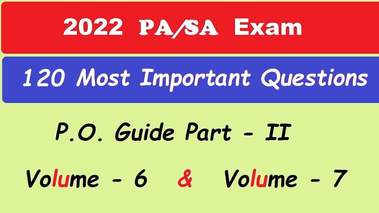 special points exam pa answers