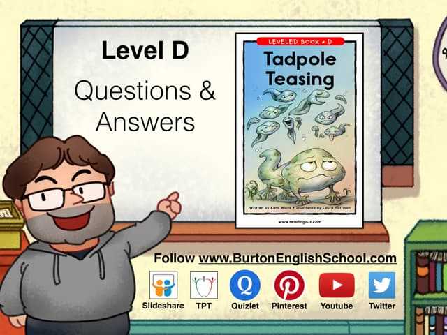 tadpole exams answers