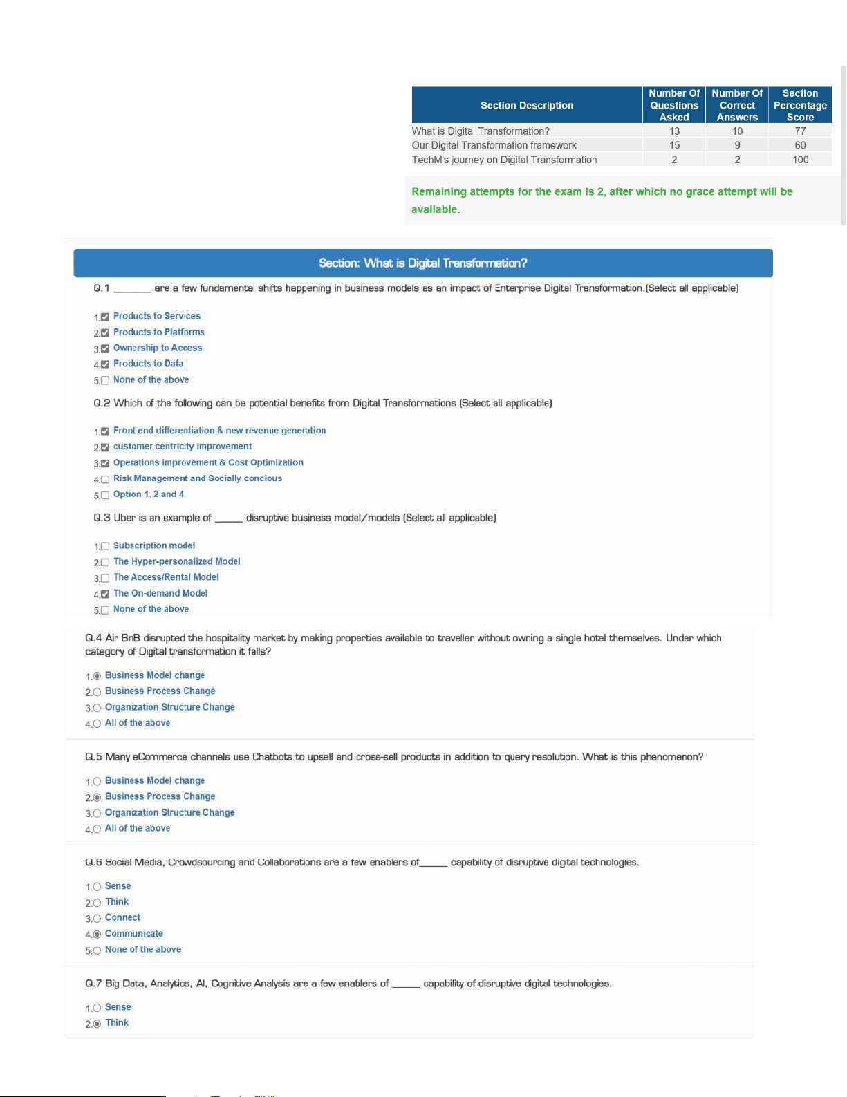 tech mahindra ai 101 exam answers