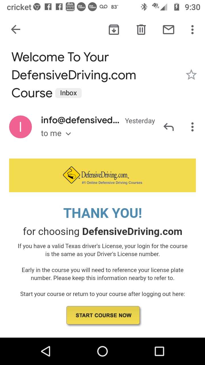 texas defensive driving course answers