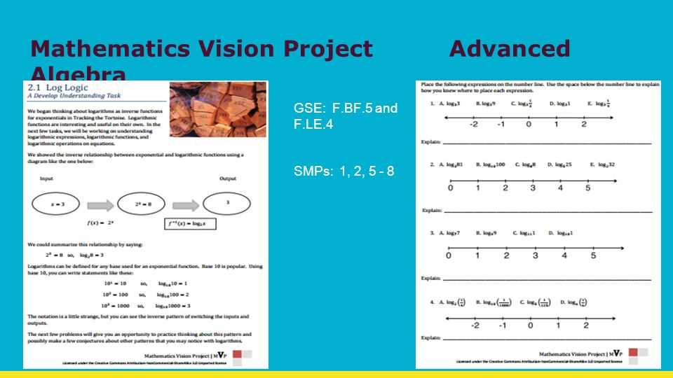 the mathematics vision project answers