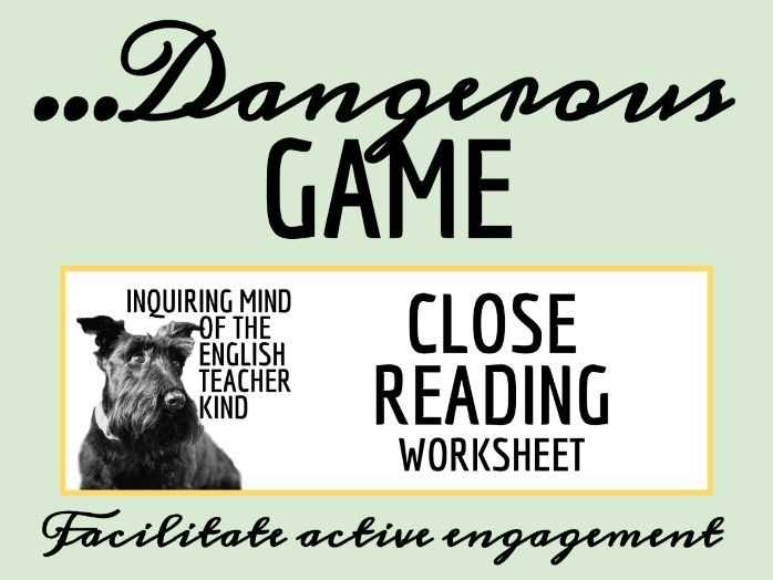 the most dangerous game vocabulary worksheet answers