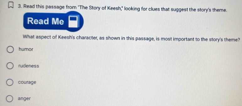 the story of keesh answers