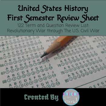 us history first semester exam review