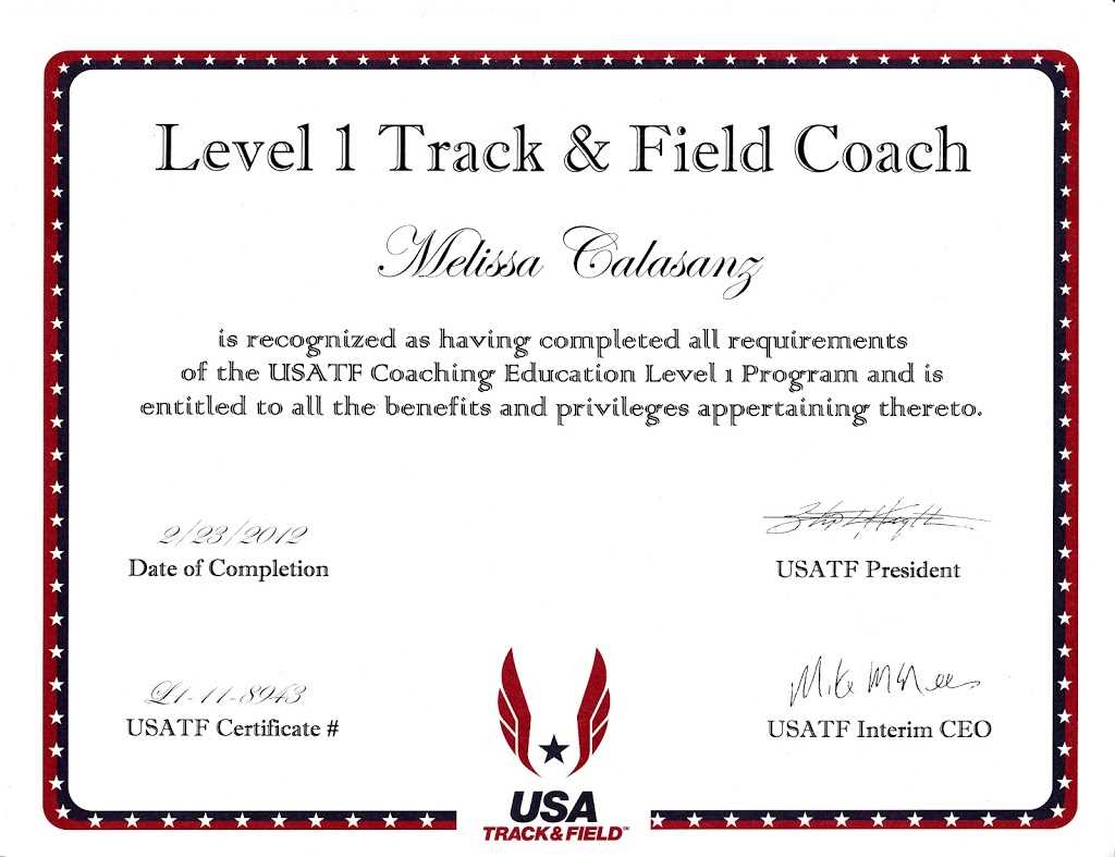 usatf level 1 exam answers