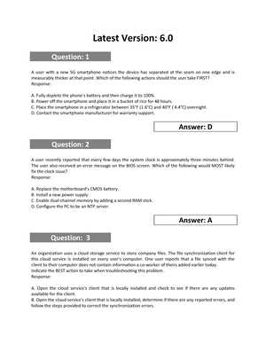 va credit standards course final exam answers