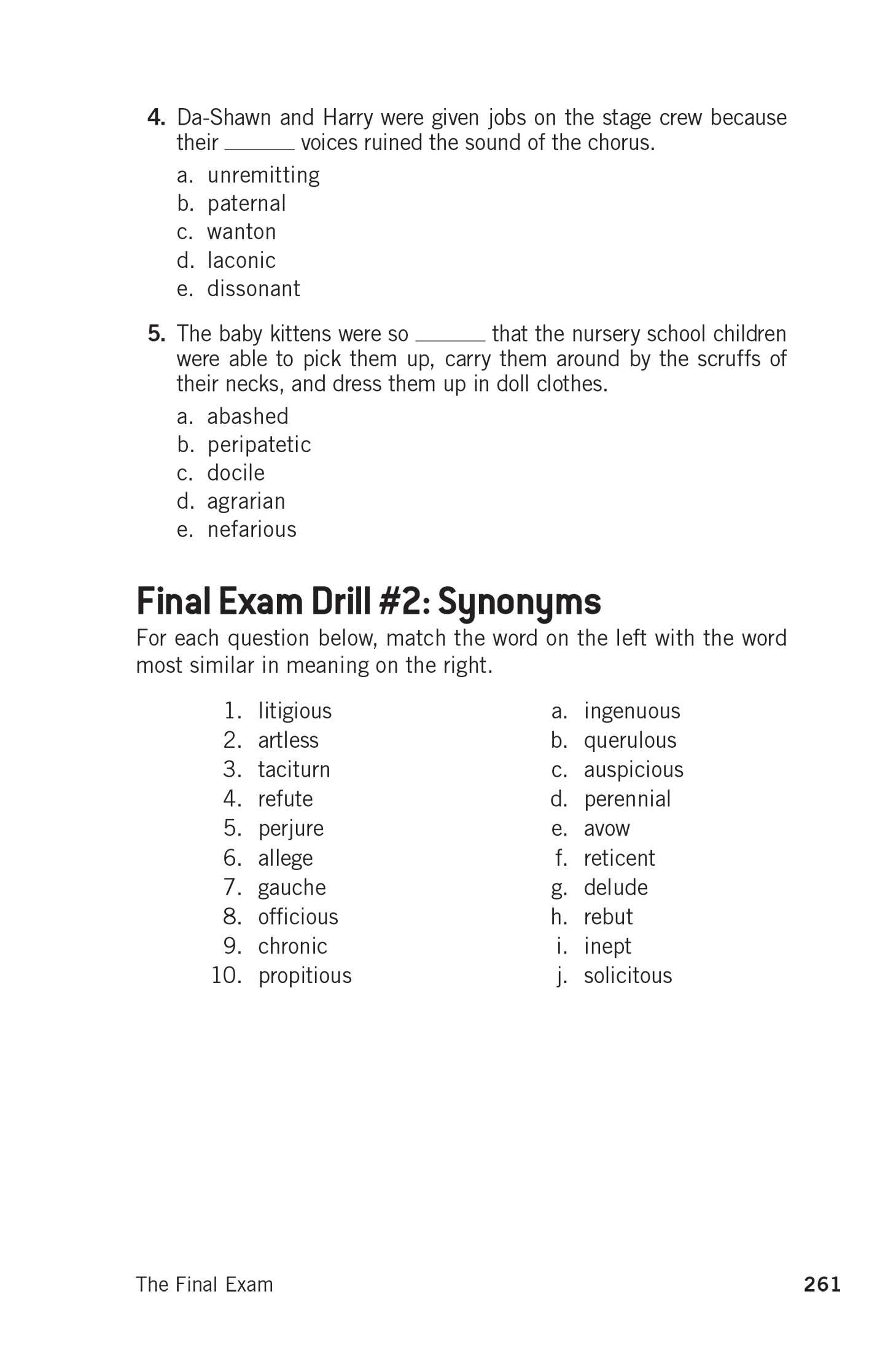 vocab unit 6 level g answers