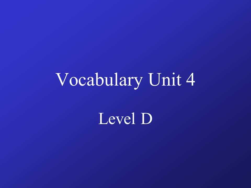 vocab workshop level d unit 1 answers