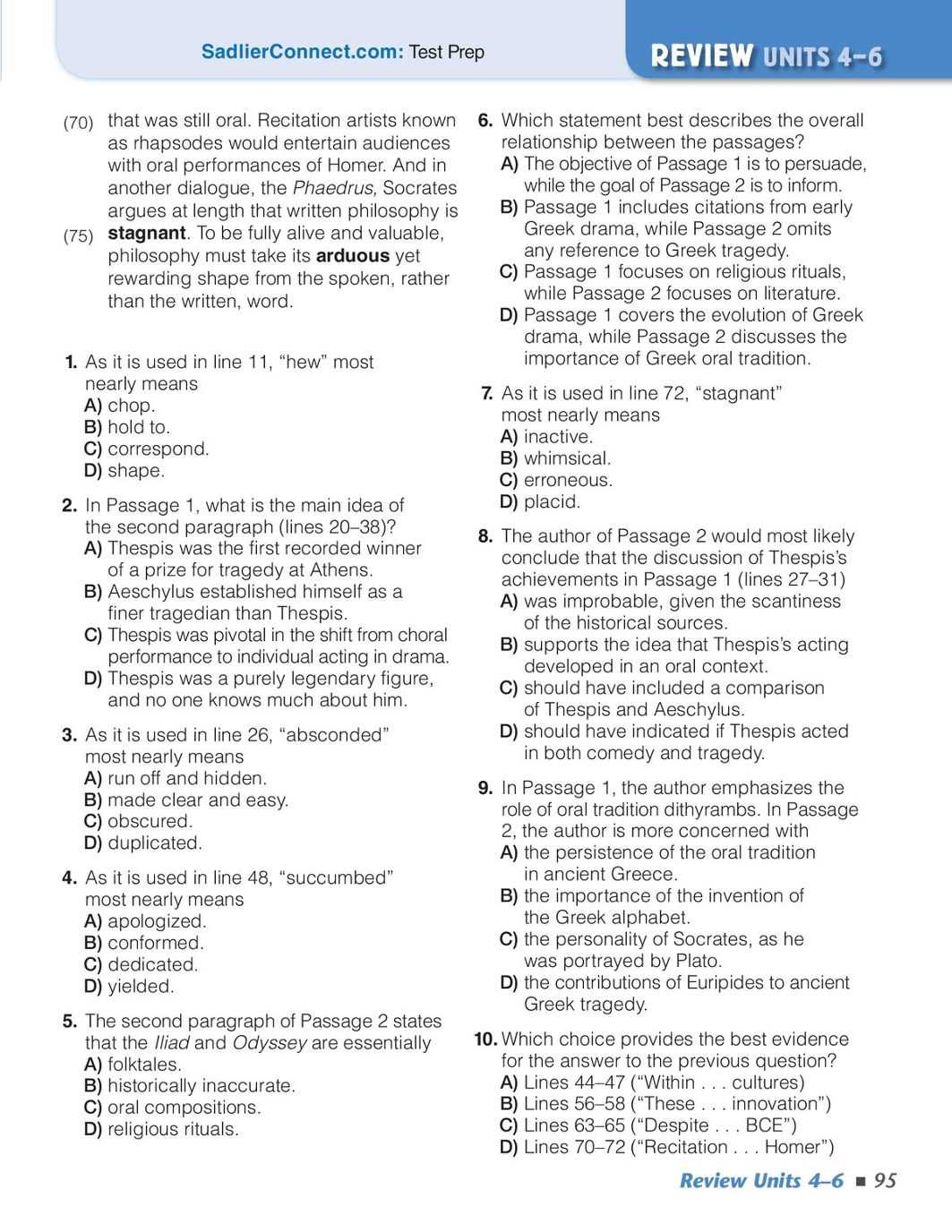 vocabulary workshop level e unit 3 answer key