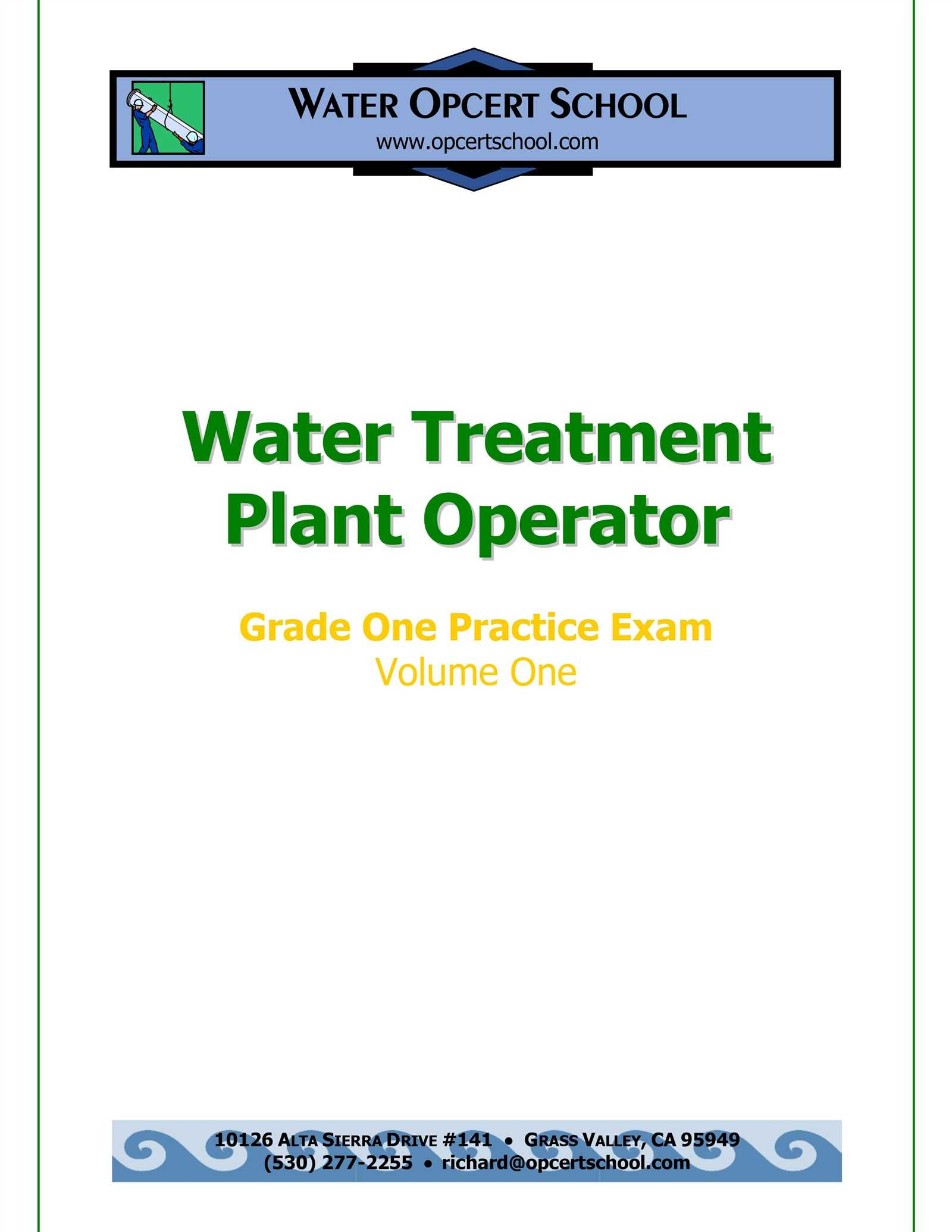 water treatment practice exam