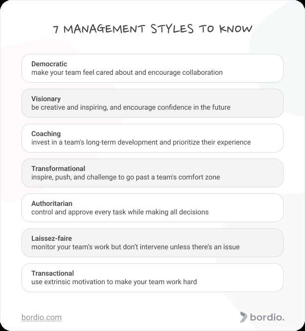 what is your management style answer