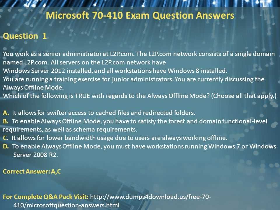 windows 7 questions and answers for exam