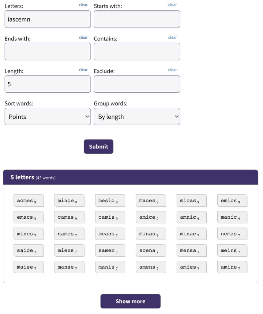 word connect daily challenge answers