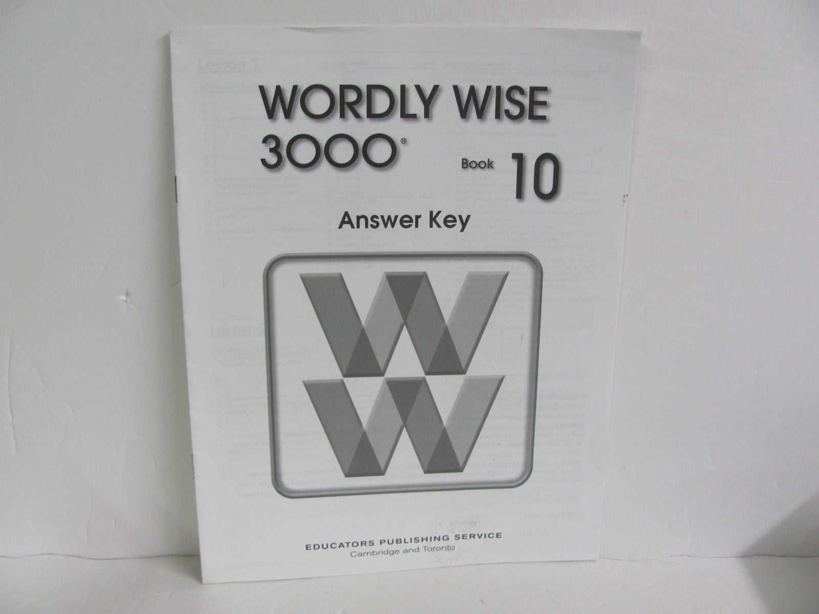 wordly wise 3000 book 10 lesson 1 answers